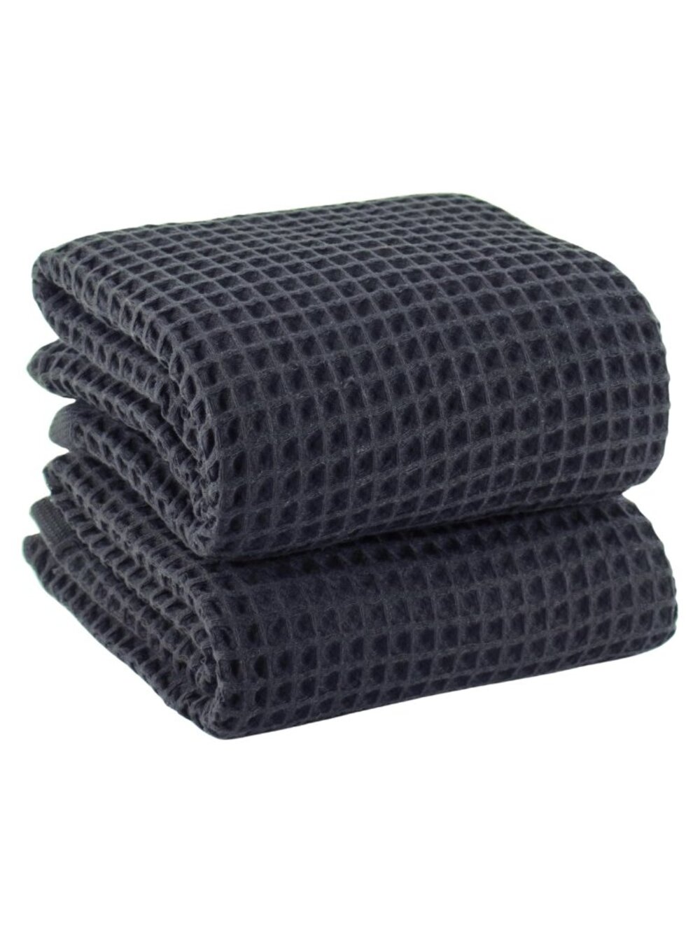 Turkish Cotton Waffle Bath Towels Set of 2 Extra-Large 32x63 Quick-Dry